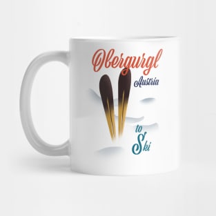 Obergurgl Austrian ski poster Mug